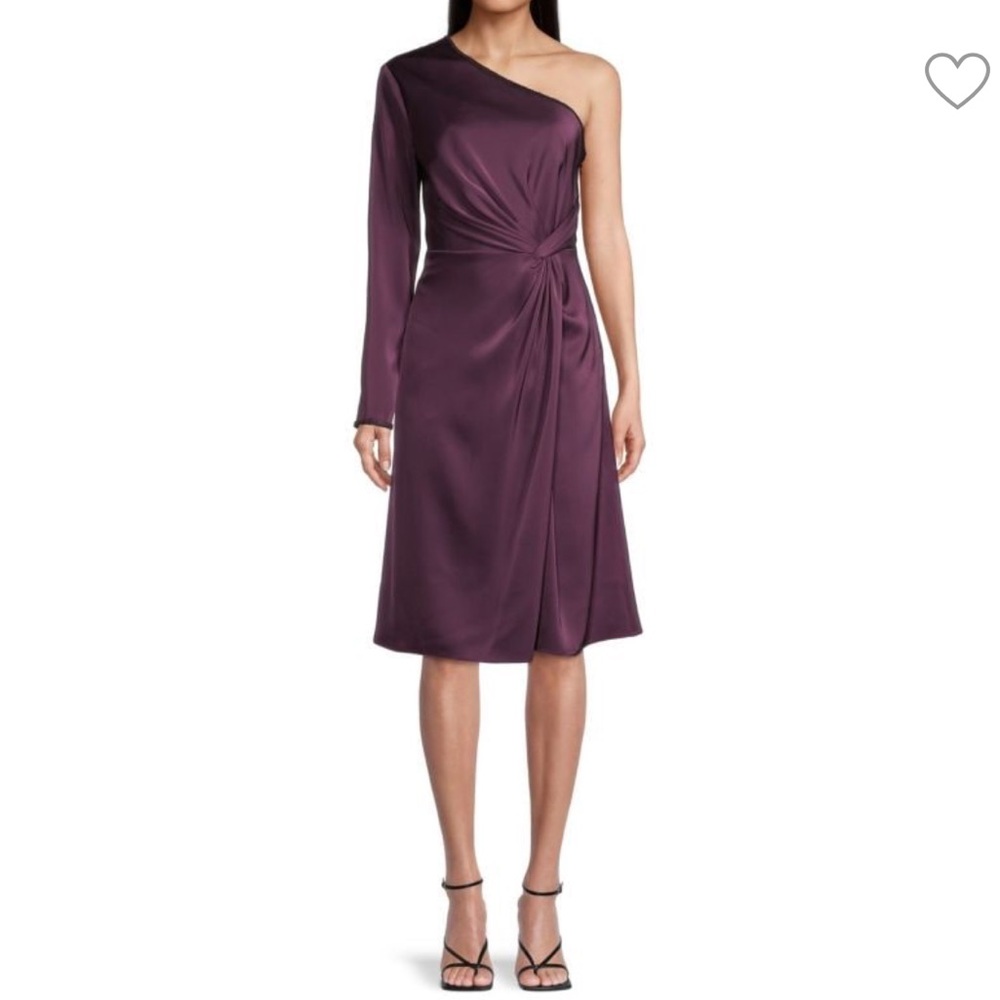 $350 NEW Aidan Mattox one shoulder twist  
Dress size 8